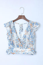 Ruffle Crop Top en Maxi Rok Set met Bloemenprint - Two Piece Dresses - Jurkjes.co