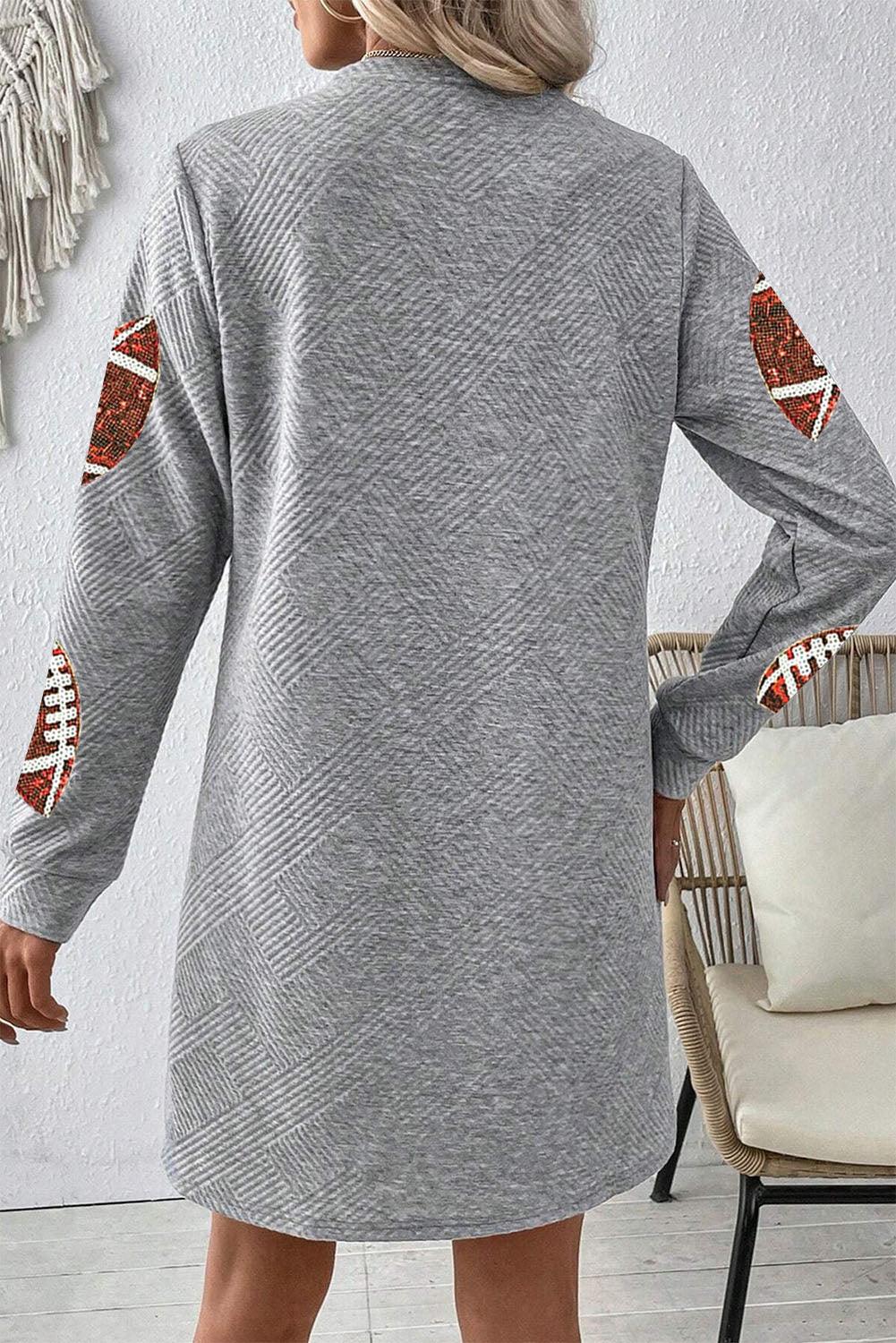 Sequin Rugby Mini Jurk - Graphic Dresses - Jurkjes.co