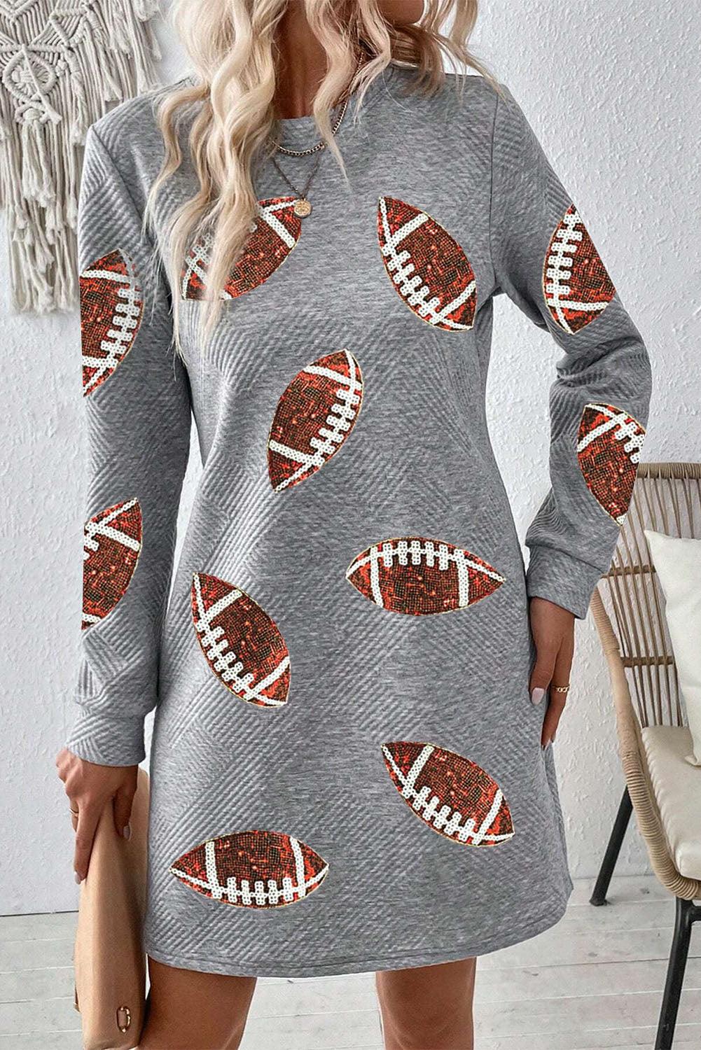Sequin Rugby Mini Jurk - Graphic Dresses - Jurkjes.co
