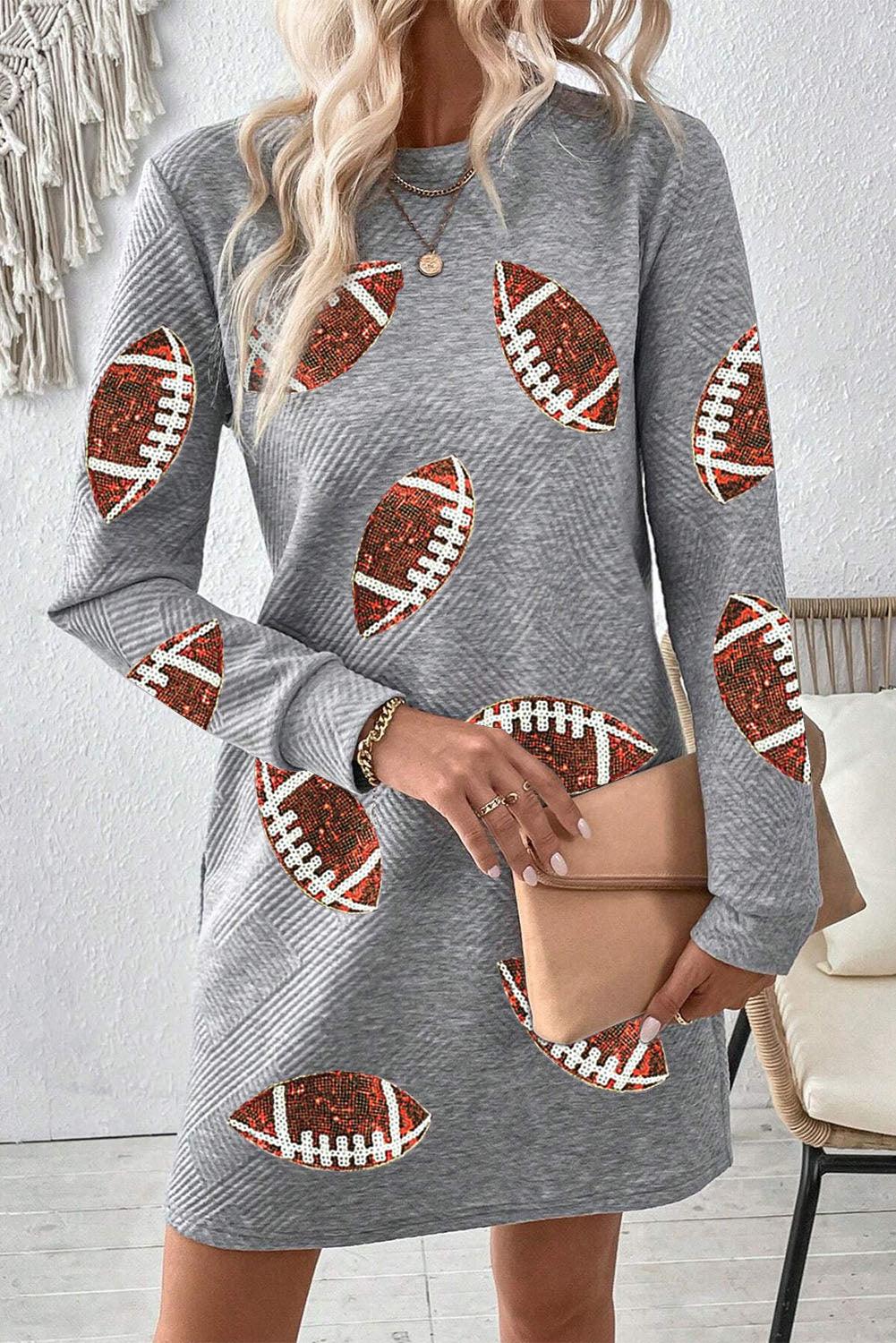 Sequin Rugby Mini Jurk - Graphic Dresses - Jurkjes.co