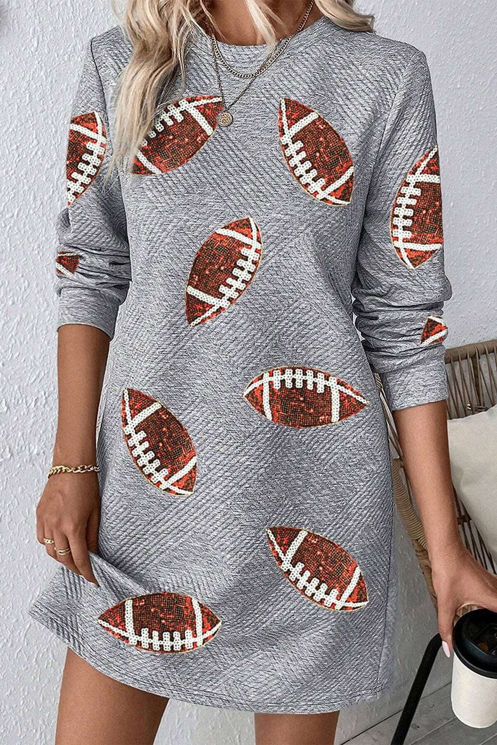 Sequin Rugby Mini Jurk - Graphic Dresses - Jurkjes.co