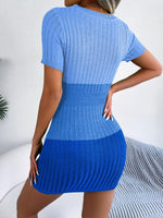 Sheath Jurk met Unieke Halslijn en Verloop - Mini Dresses - Jurkjes.co