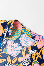 Shift Jurk met Bloemenprint en V-hals - Floral Dresses - Jurkjes.co