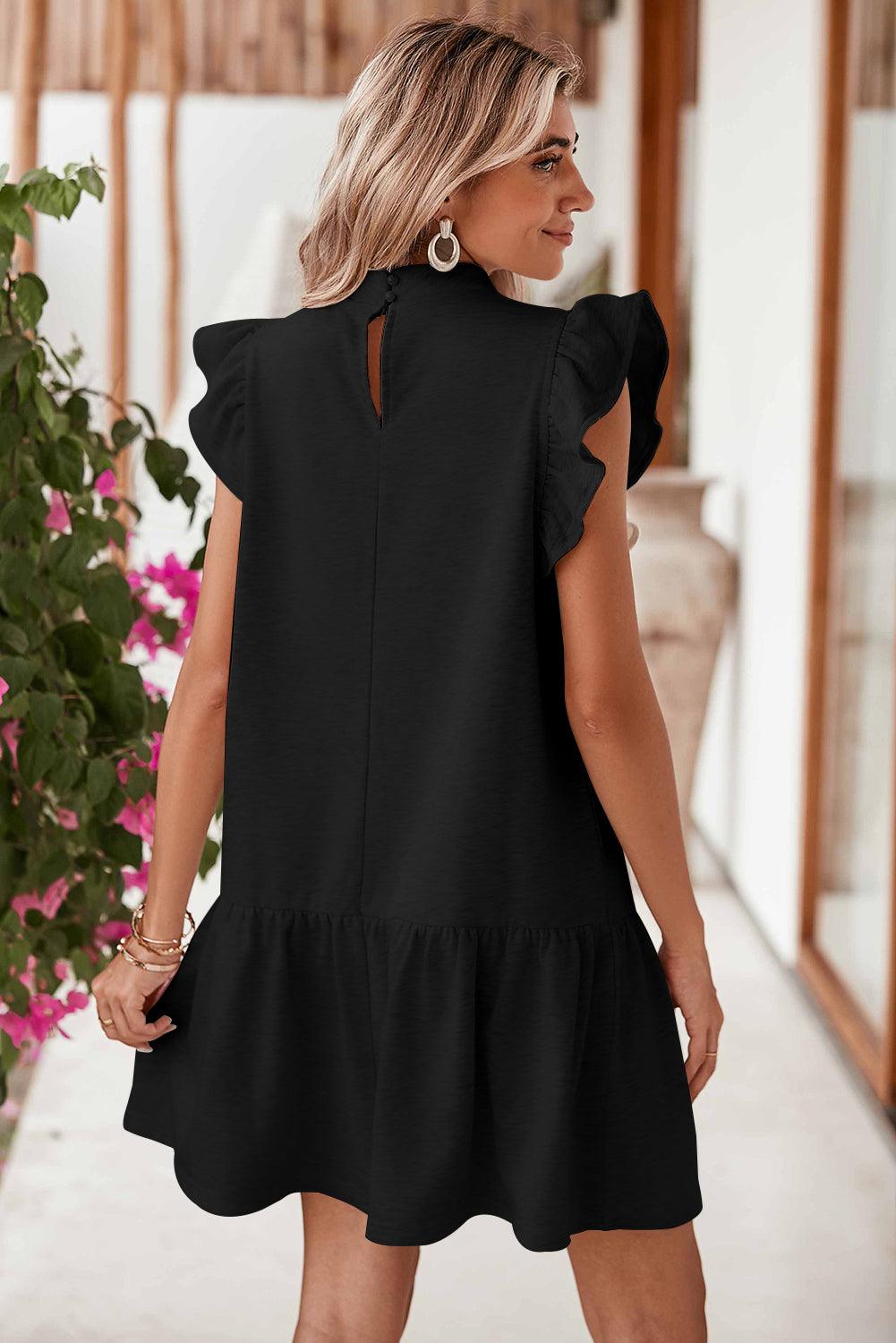 Shift Jurk met Ronde Hals - Mini Dresses - Jurkjes.co