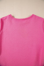 Shift Jurk met Textuurpatroon - Mini Dresses - Jurkjes.co