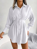 Shirt Jurk met Asymmetrische Zoom - Mini Dresses - Jurkjes.co