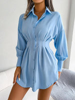 Shirt Jurk met Asymmetrische Zoom - Mini Dresses - Jurkjes.co
