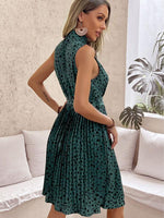 Skater Jurk met Halternek en Polka Dots - Maxi Dresses - Jurkjes.co