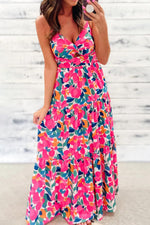 Smocked Maxi-Jurk met Gedraaide Rug - Maxi Dresses - Jurkjes.co
