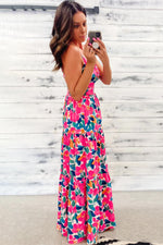 Smocked Maxi-Jurk met Gedraaide Rug - Maxi Dresses - Jurkjes.co