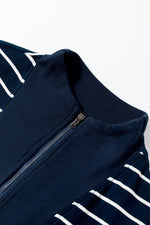 Stijlvolle Korte Jurk met Rits en Kraag - Mini Dresses - Jurkjes.co