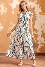 Stijlvolle Maxi Jurk met Exclusief Patroon - Maxi Dresses - Jurkjes.co