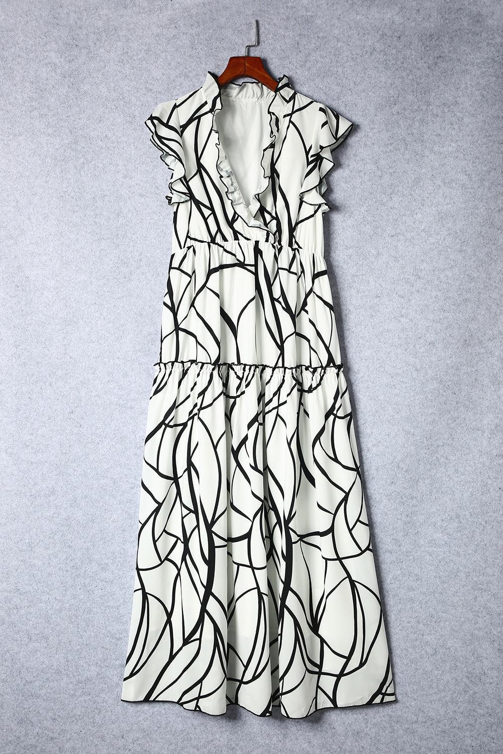 Stijlvolle Maxi Jurk met Exclusief Patroon - Maxi Dresses - Jurkjes.co