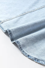 Stijlvolle Mouwloze Chambray Jurk - Mini Dresses - Jurkjes.co