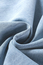 Stijlvolle Mouwloze Chambray Jurk - Mini Dresses - Jurkjes.co