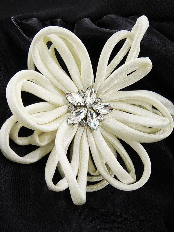 Strapless Mini Jurk met Bloemenaccenten - Midi Dresses - Jurkjes.co