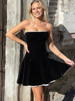 Strapless Mini Jurk met Plooirok - Group13 - Jurkjes.co