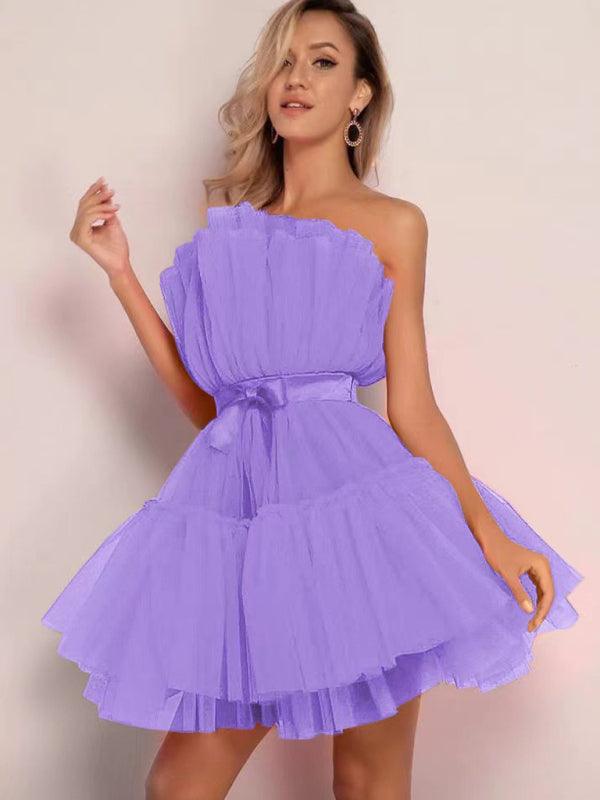 Strapless Mini Jurk met Tutu Rok - Mini Dresses - Jurkjes.co