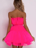 Strapless Mini Jurk met Tutu Rok - Mini Dresses - Jurkjes.co