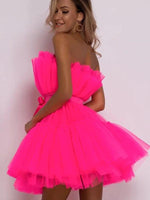 Strapless Mini Jurk met Tutu Rok - Mini Dresses - Jurkjes.co