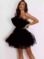 Strapless Mini Jurk met Tutu Rok - Mini Dresses - Jurkjes.co