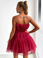 Strapless Mini Jurk met Tutu Rok - Mini Dresses - Jurkjes.co