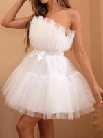Strapless Mini Jurk met Tutu Rok - Mini Dresses - Jurkjes.co