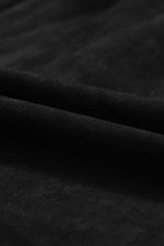 Suède Jurk met Pofmouwen en Vierkante Hals - Mini Dresses - Jurkjes.co