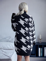 Sweater Jurk met Hoge Hals en Houndstooth - Group12 - Jurkjes.co