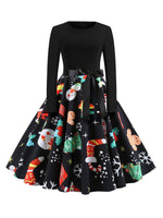 Swing Jurk met Santa Claus Print - Mini Dresses - Jurkjes.co