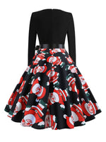 Swing Jurk met Santa Claus Print - Mini Dresses - Jurkjes.co
