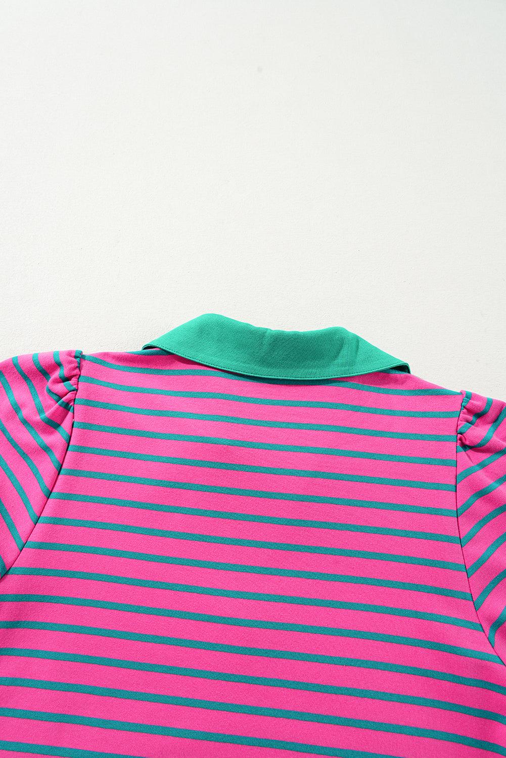 T-shirt Jurk met Gestreept Patroon - T Shirt Dresses - Jurkjes.co