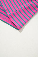 T-shirt Jurk met Gestreept Patroon - T Shirt Dresses - Jurkjes.co