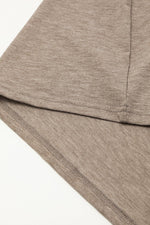 T-shirt Jurk met Omgeslagen Mouwen en Naad - T Shirt Dresses - Jurkjes.co