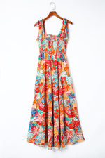 Tropische Print Maxi-Jurk met Volants - Maxi Dresses - Jurkjes.co