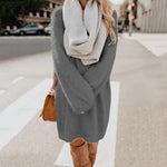 Trui Jurk met Effen Ontwerp - Dresses - Jurkjes.co