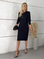 Trui Jurk met Knopsluiting en Lange Mouwen - Group4 - Jurkjes.co