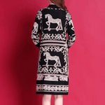 Trui Jurk met Paardenprint - Dresses - Jurkjes.co