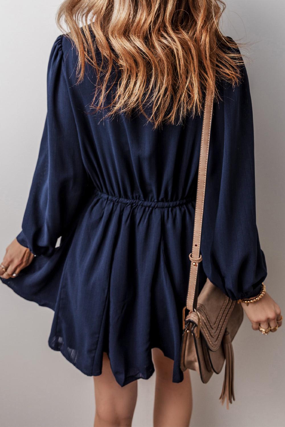 Tuniekjurk met Borstzakken - Mini Dresses - Jurkjes.co