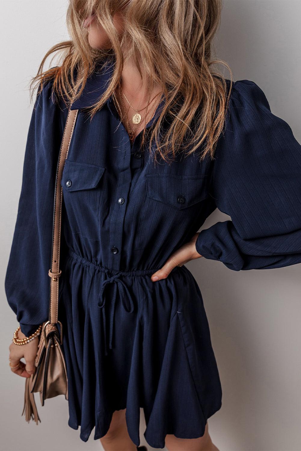 Tuniekjurk met Borstzakken - Mini Dresses - Jurkjes.co