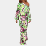 Tweedelige Set met Geometrisch Patroon - CB - Dresses - Jurkjes.co