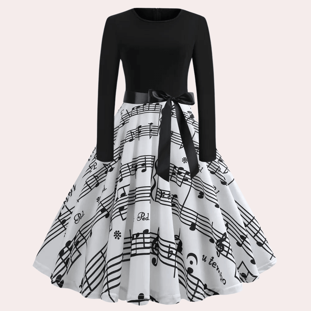 Uitlopende Jurk met Polka Dots - Dresses - Jurkjes.co