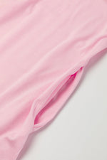 V-Hals Maxi T-shirt Jurk met Split & Zak - T Shirt Dresses - Jurkjes.co