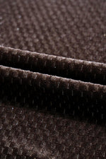 Velvet Shift Jurk met V-hals en Textuur - Mini Dresses - Jurkjes.co