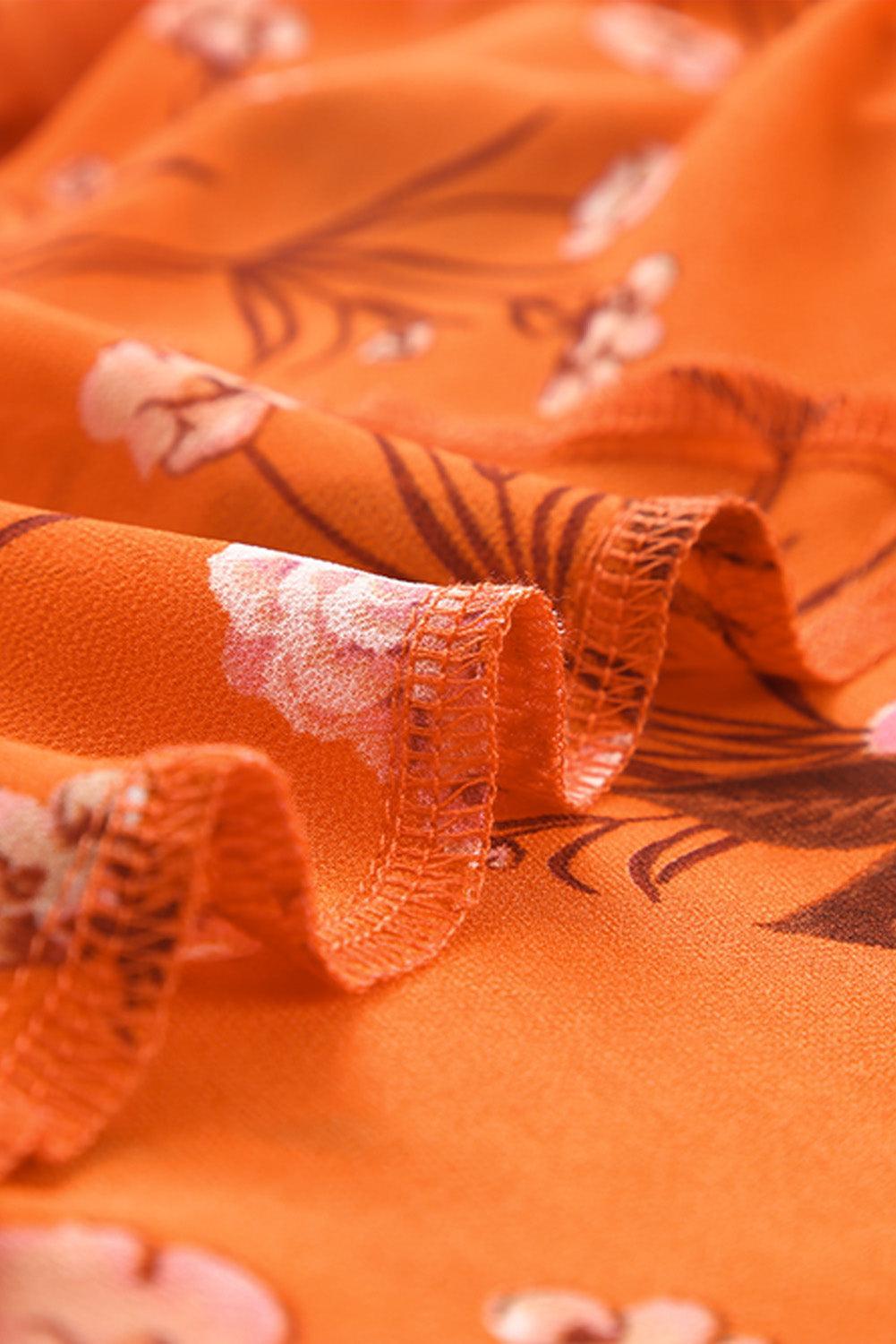 Vintage Bloemenprint Jurk met Strik - Floral Dresses - Jurkjes.co