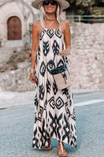 Western Azteekse Print Zomerjurk - Maxi Dresses - Jurkjes.co
