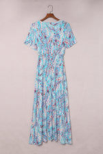 Wikkeljurk met V-hals en Bloemenprint - Floral Dresses - Jurkjes.co