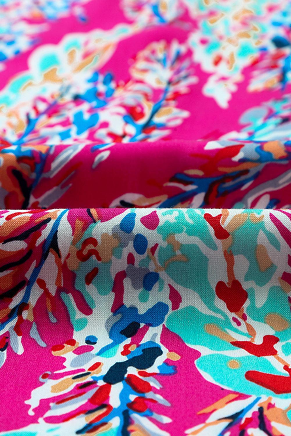 Wikkeljurk met V-hals en Bloemenprint - Floral Dresses - Jurkjes.co