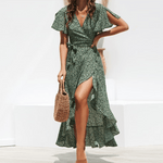 Wikkeljurk met Verfijnd Printpatroon - Dresses - Jurkjes.co