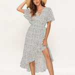 Wikkeljurk met Verfijnd Printpatroon - Dresses - Jurkjes.co